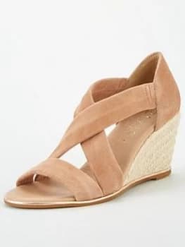 Office Maiden Wedge Sandals - Nude
