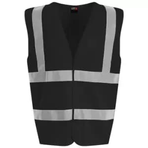 PRO RTX High Visibility Unisex Waistcoat (3XL) (Black)