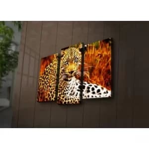 3PAT?ACT-24 Multicolor Decorative LED Lighted Canvas Painting (3 Pieces)