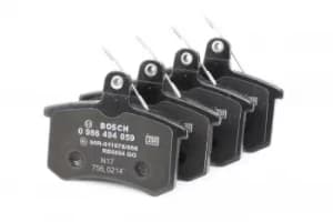 Bosch Brake Pads AUDI,FIAT,LANCIA 0 986 494 059 60743565,60743578,60760120 Disk Pads,Brake Pad Set, disc brake 9939503,9941211,9941873,9945629,9939503