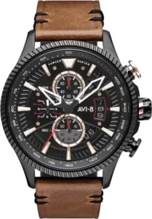 AVI-8 Watch Hawker Hunter Avon Chronograph Desert Brown