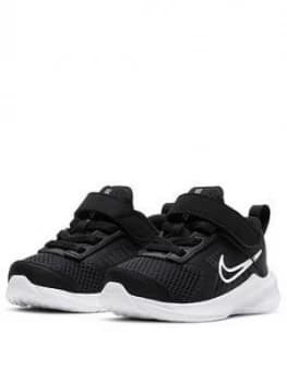 Nike Downshifter 11 (tdv), Black/White, Size 4