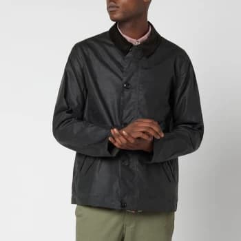 Barbour Mens Commuter Wax Jacket - Sage - L
