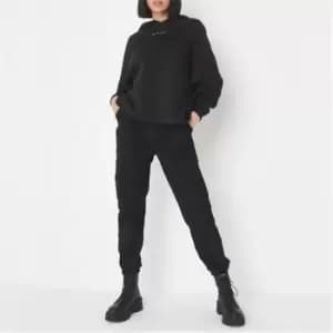 Missguided MSGD Oversized Loopback Hoodie - Black