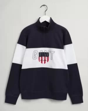 GANT Teens Sporty Shield Half-zip Heavy Rugger