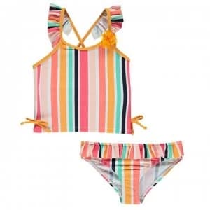 SoulCal 2 Piece Swim Set Infant Girls - Ochre Striped