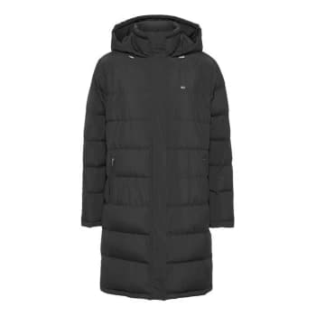 Tommy Jeans Long Padded Jacket - Black