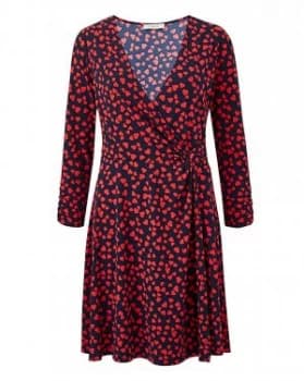 Oasis Curve Heart Twist Skater Dress