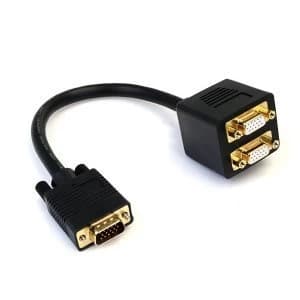 1 ft VGA to 2x VGA Video Splitter Cable MF