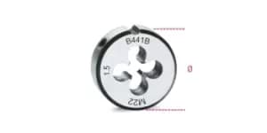 Beta Tools 441B Chrome-Steel Fine Pitch Metric Thread Die M18 x 1.5mm Ø: 50.8mm