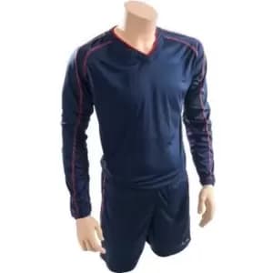 Precision Unisex Adult Marseille T-Shirt & Shorts Set (XL) (Navy/Red)