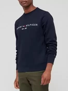 Tommy Hilfiger Logo Sweatshirt - Desert Sky, Desert Sky, Size XL, Men