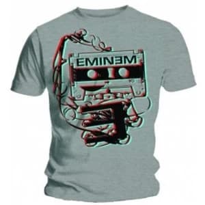 Eminem Tape Mens Grey T Shirt: Large