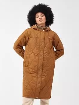 Regatta Giovanna Fletcher - Jaycee Longline Padded Jacket - Brown, Size 12, Women