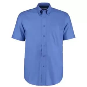 Kustom Kit Mens Workwear Oxford Short Sleeve Shirt (14.5inch) (Italian Blue)