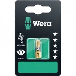 Wera 855/1 BDC SB SiS Philips bit PZ 1 Tool steel DLC coated D 6.3
