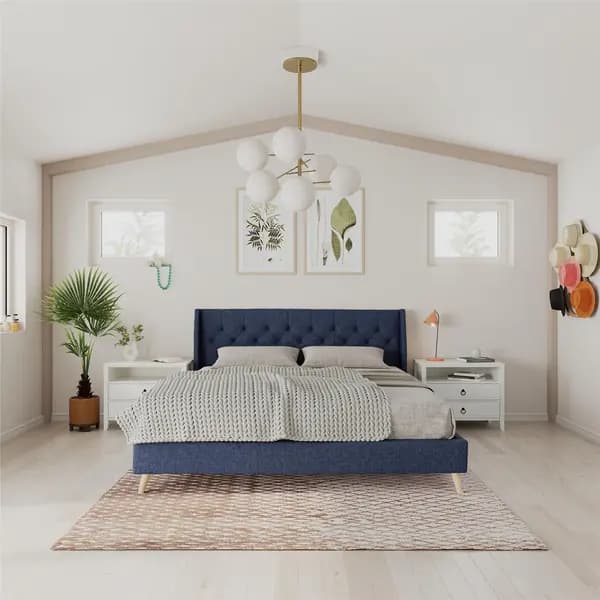 Dorel Home Thea Double Linen Bed