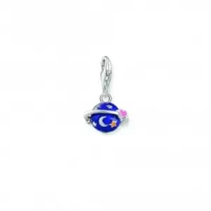 Charmista Sterling Silver Multicoloured Enamel Saturn Charm 2041-041-7