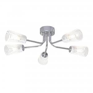 Litecraft Polo Chrome Ceiling Light