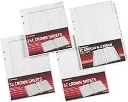Rexel Twinlock 2.5C Crown Double Ledger Sheets Pack 100