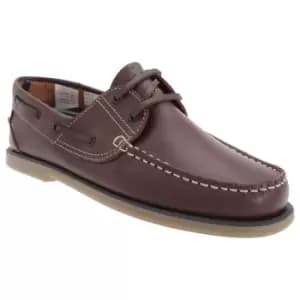 Dek Mens Moccasin Boat Shoes (10 UK) (BrownA Leather)