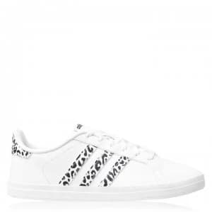 adidas Courtpoint Womens Tennis Shoes - Wht/LeopardPrnt