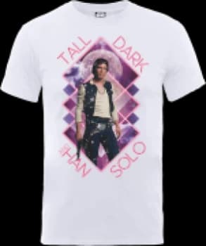 Star Wars Han Solo Tall Dark T-Shirt - White - L