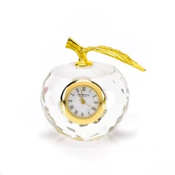 WILLIAM WIDDOP Miniature Glass Clock - Apple