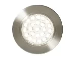 Forum Lighting 1.5W Culina Pozza LED Recessed Under Cabinet Light Brushed Satin Nickel 4000K - CUL-21624