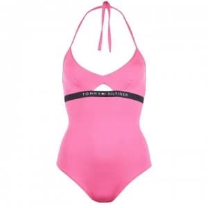 Tommy Bodywear Tommy Cut Out Band Swimsuit - Shocking Pink