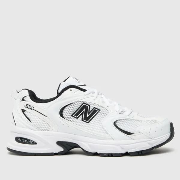New Balance 530 trainers in white & black