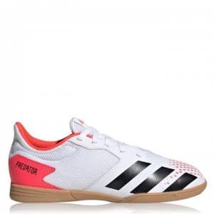 adidas Predator Sala 20.4 Childrens Indoor Football Trainers - White/Black