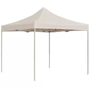 Professional Folding Party Tent Aluminium 3x3 m Cream Vidaxl Cream