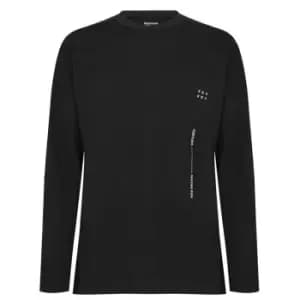 Reebok Edgework Long Sleeve T-Shirt Mens - Black