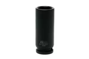 Teng Tools 920622-C 1/2" Drive - 6pt Deep Impact Socket - 22mm (DIN)