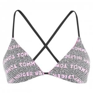 Tommy Bodywear Reverse Tri Bikini Top - Logo WW AOP