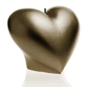 Heart Smooth Candle – Brass