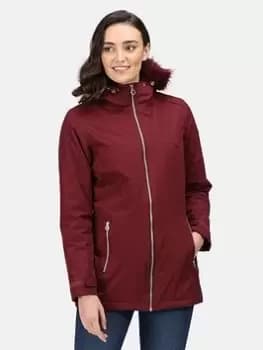 Regatta Myla Waterproof Insulated Jacket - Claret, Size 14, Women