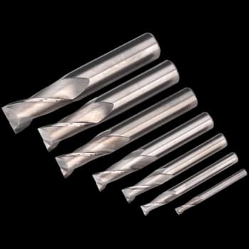 Sealey 7 Piece HSS End Mill Set