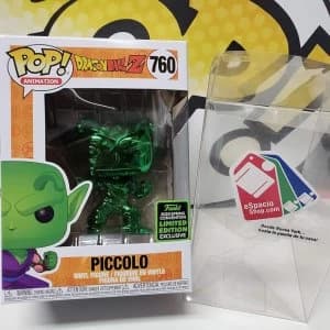 Funko Pop Dragon Ball Z Piccolo Green Chrome ECCC 2020 + Pop Protector