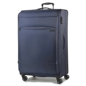 Rock Deluxe-Lite Large 8 Wheel Spinner Navy Suitcase