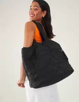 Accessorize Womens Quilted Shopper Bag, Size: 33x38cm