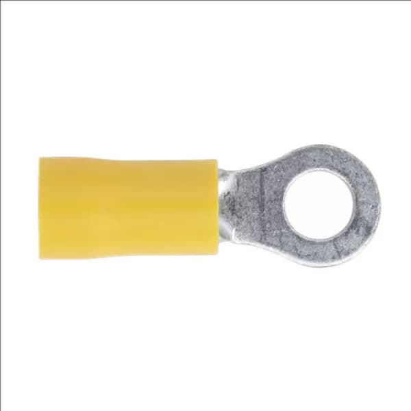 Genuine SEALEY YT18 Easy-Entry Ring Terminal Ø5.3mm (2BA) Yellow Pack of 100