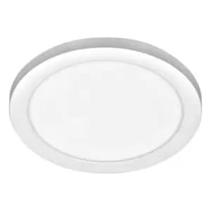 Spa 217mm Tauri LED Flush Ceiling Light 18W Tri-Colour CCT Opal and White