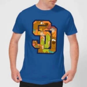Scooby Doo Collegiate Mens T-Shirt - Royal Blue - L