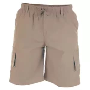 Duke Mens Nick D555 Elasticated Waist Cargo Shorts (M) (Sand)