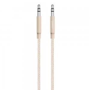 Belkin 3.5mm Braided Aux Cable Gold