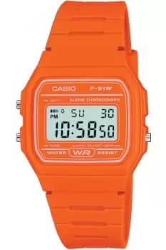 Unisex Casio Classic Alarm Chronograph Watch F-91WC-4A2EF