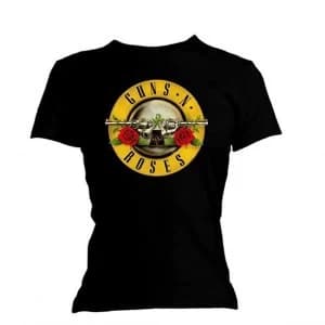 Guns N' Roses - Classic Bullet Logo Ladies XX-Large T-Shirt - Black