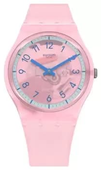 Swatch SVHP100-5300 Pink PAY! Unisex Pink Semi-Transparent Watch
